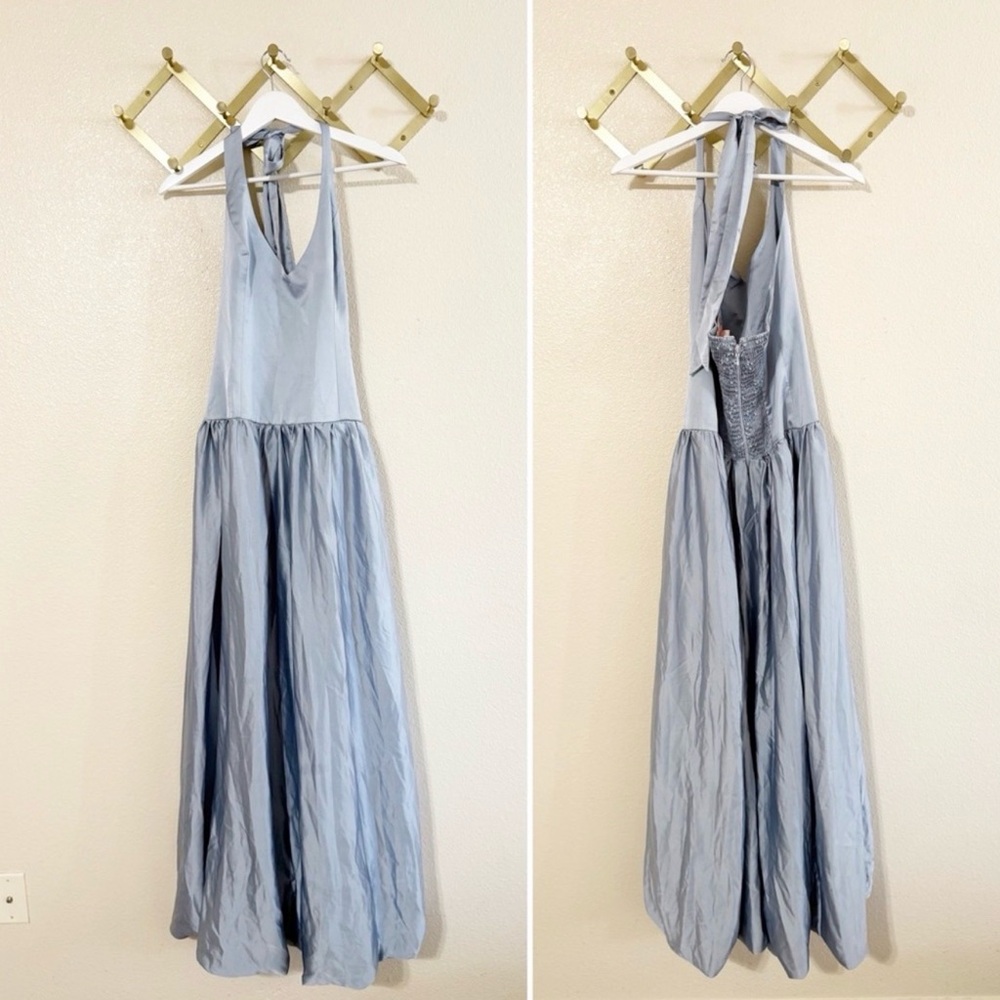 Show Me Your Mumu Eliza Drop Waist Halter Tie Dress 